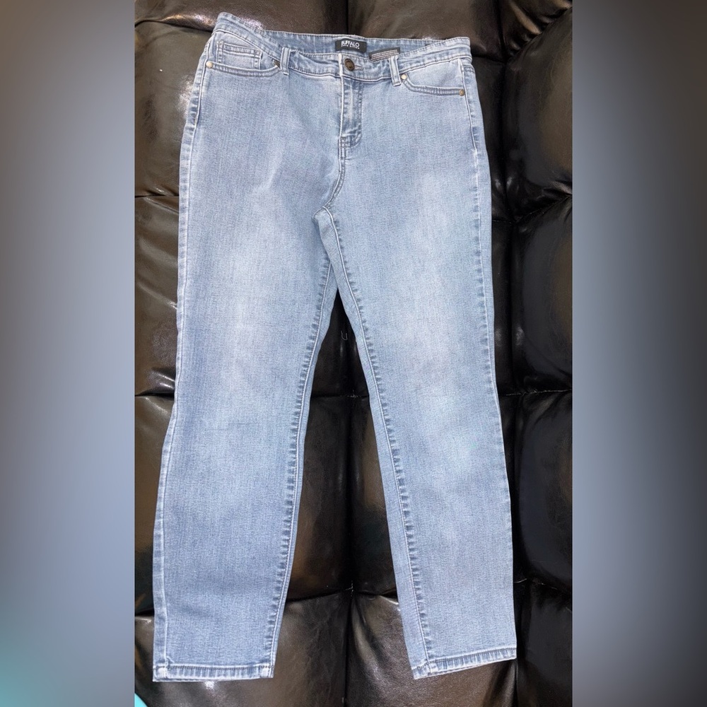 Buffalo David Bitton Women's Light Blue Straight Leg Jeans